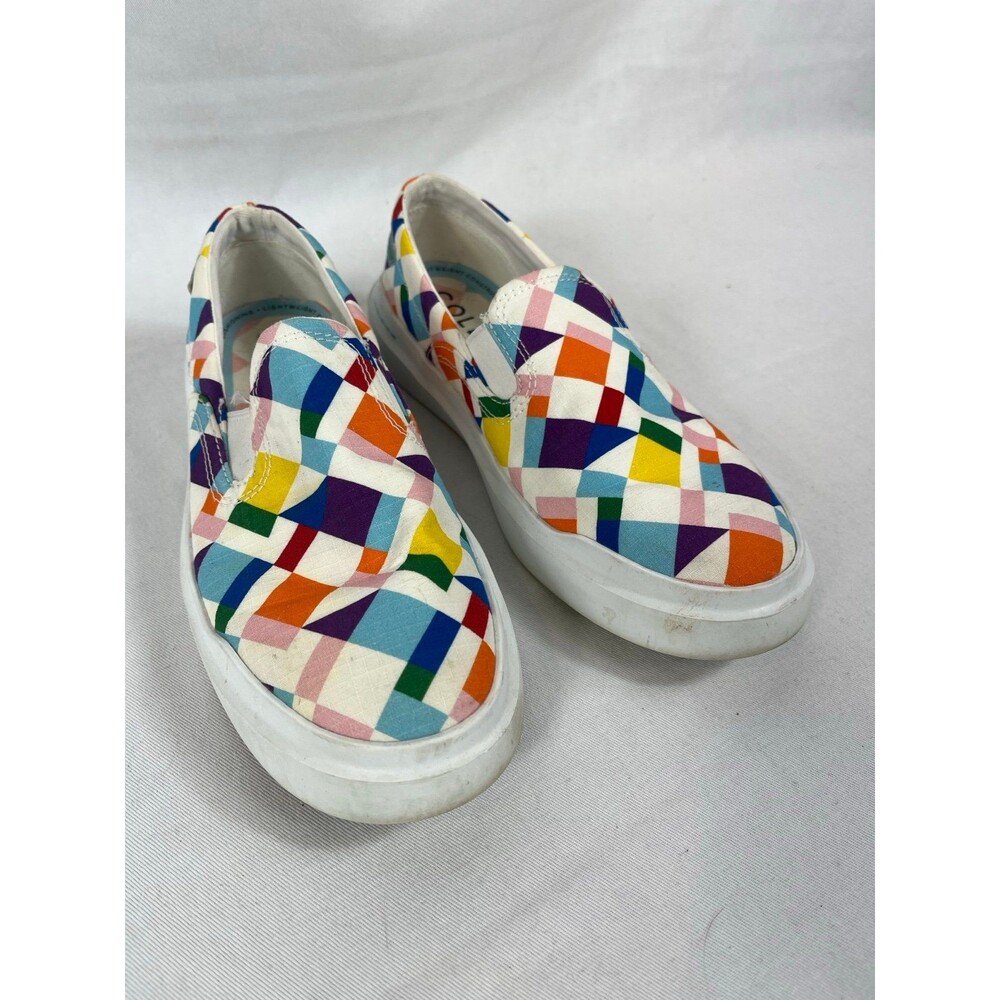 Cole Haan Grand 360 Multi-Color Geometric Slip-On Sneakers Women's 7.5B
